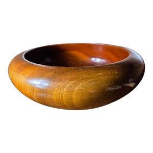 Elegant Wooden Serving Bowl